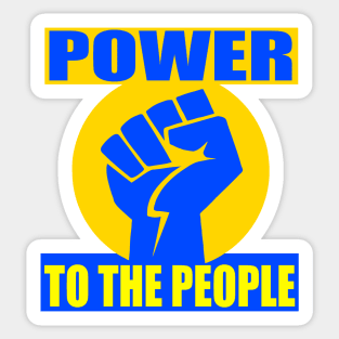 POWER TO THE PEOPLE Sticker